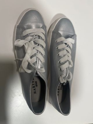 Zapatillas Marypaz plateadas sin usar
