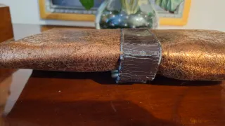 Bolso Cartera Fiesta Bronce y Dorado