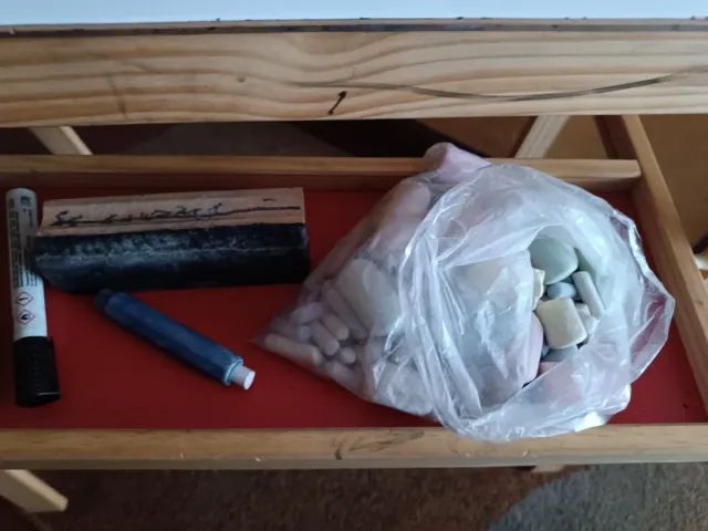 Pizarra doble con balda