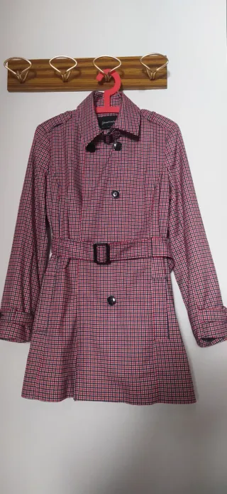 Gabardina Stradivarius cuadros L