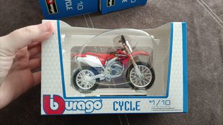 Moto Honda CRF 450 Burago 1:18