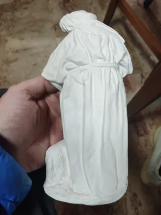 Dos figuras de pastores de escayola