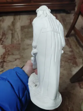 Dos figuras de pastores de escayola