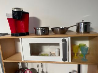 Cocinita de madera niños con todos los utensilios