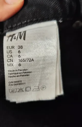 Falda vaquera negra Hym