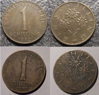 11 Monete Austria dal '31 al '83 x arte creazioni