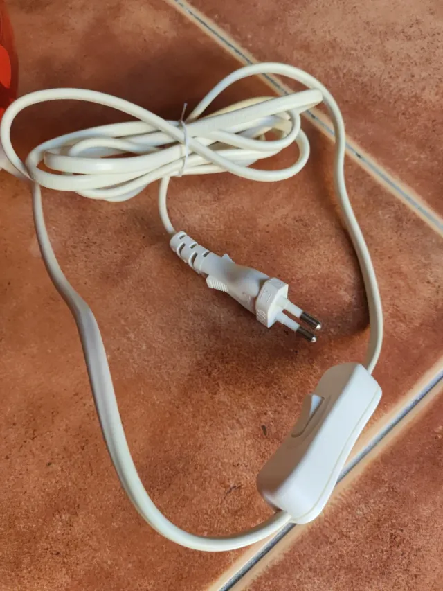 Lampada Decorativa in Cristallo Rosso/Arancione