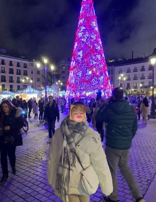 Plumífero Zara Blanco con Capucha, talla 13/14