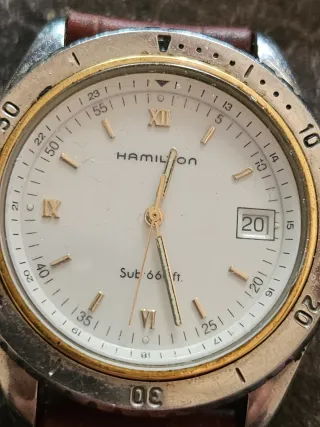 Reloj Hamilton Oro y Plata