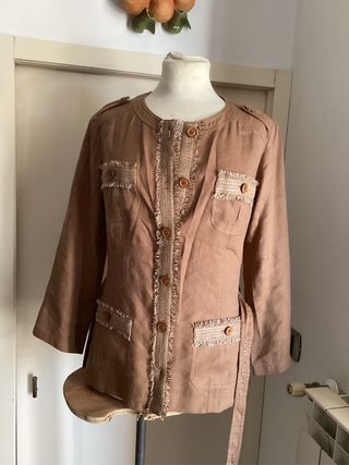 Giacca Luisa Spagnoli Lino Donna Tg 44