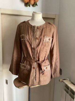 Giacca Luisa Spagnoli Lino Donna Tg 44