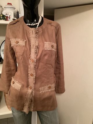 Giacca Luisa Spagnoli Lino Donna Tg 44