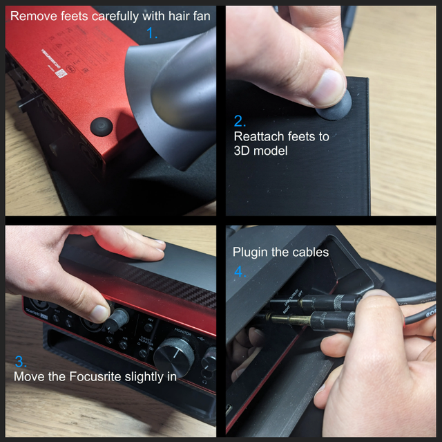 Soporte Focusrite Scarlett 3a/4a Gen