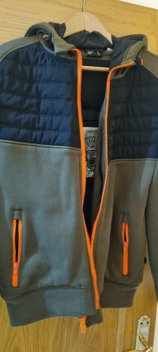 Chaqueta moto sudadera