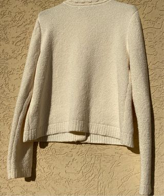 Cardigan H&M maglia strutturata panna