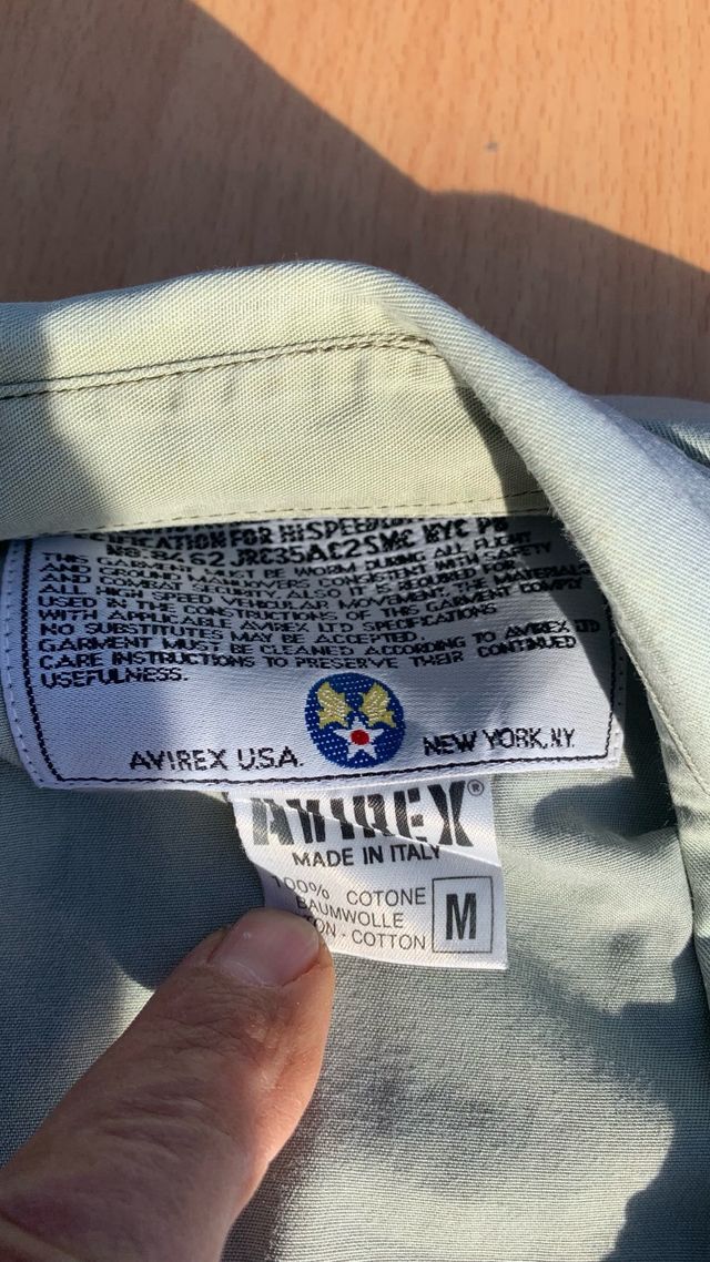 Camicia Avirex verde militare
