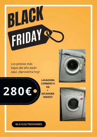 Lavadora Corbero 6kg + Secadora Indesit