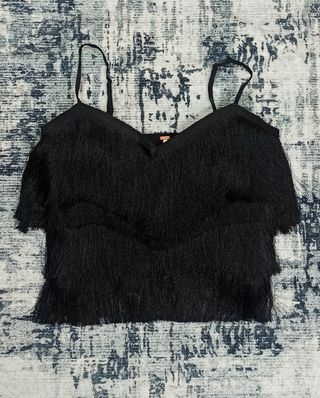 Top Negro Flecos Free People