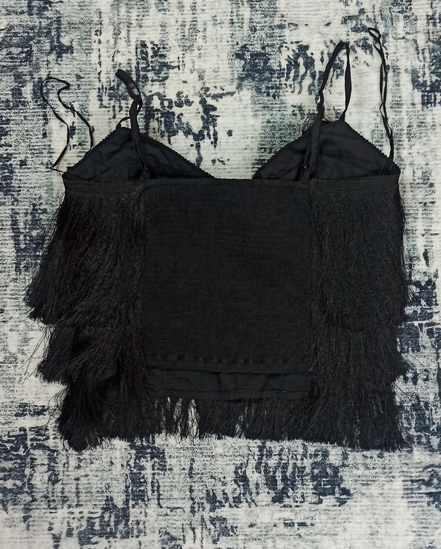 Top Negro Flecos Free People