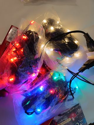 3 confezioni luci led bollicine 20 luci