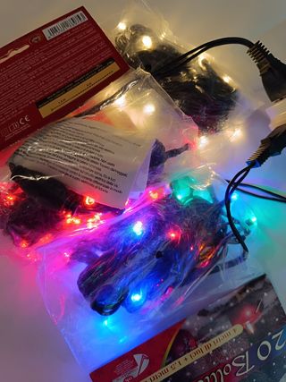 3 confezioni luci led bollicine 20 luci