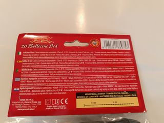 3 confezioni luci led bollicine 20 luci