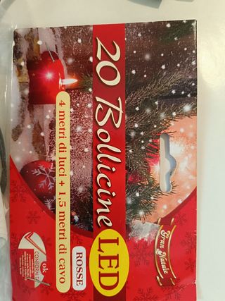 3 confezioni luci led bollicine 20 luci