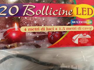 3 confezioni luci led bollicine 20 luci