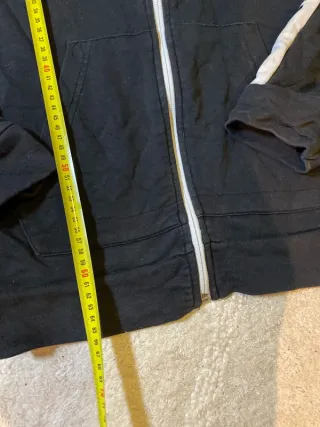 Reebok Sudadera con Cremallera Negra