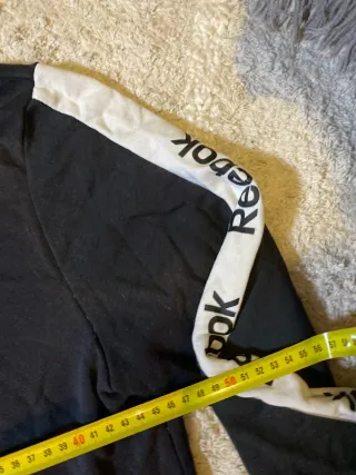 Reebok Sudadera con Cremallera Negra