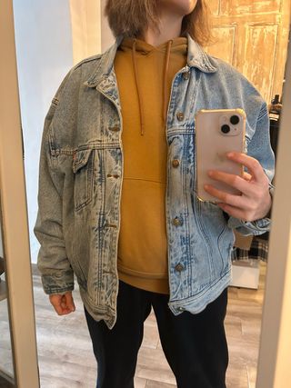 Chaqueta vaquera casual azul