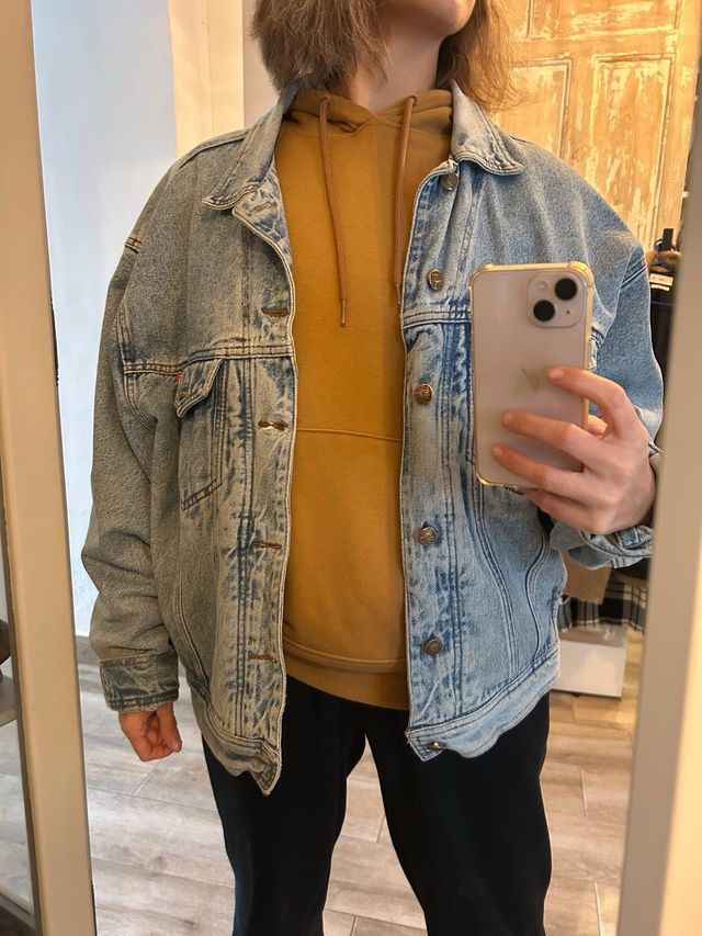 Chaqueta vaquera casual azul