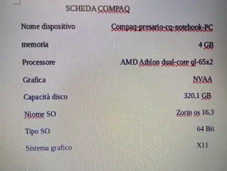 Portatile Compaq Nero/Argento