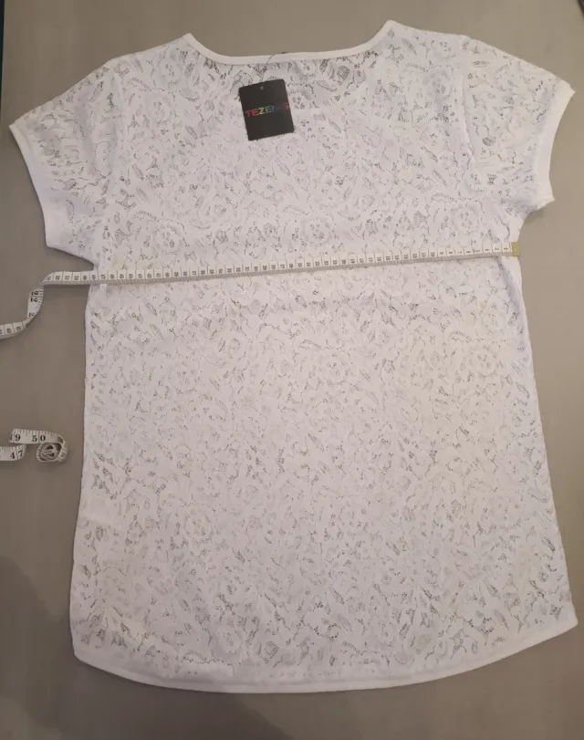 Camiseta encaje blanca