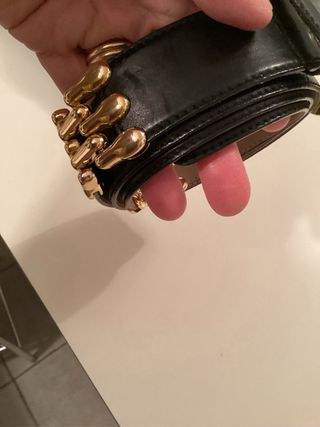 La deux Milano cintura pelle nera donna 95 cm