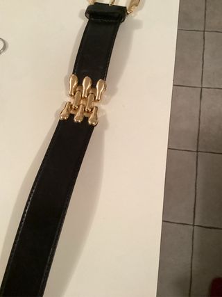 La deux Milano cintura pelle nera donna 95 cm