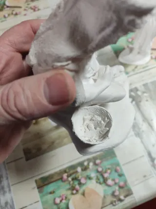 Figuras escayola pastora y pescador