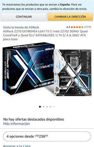 ASRock Z270 EXTREME4 LGA1151 Placa base