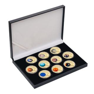 COLECCIÓN DE 10 MONEDAS EN ESTUCHE DE LOS PLANETAS