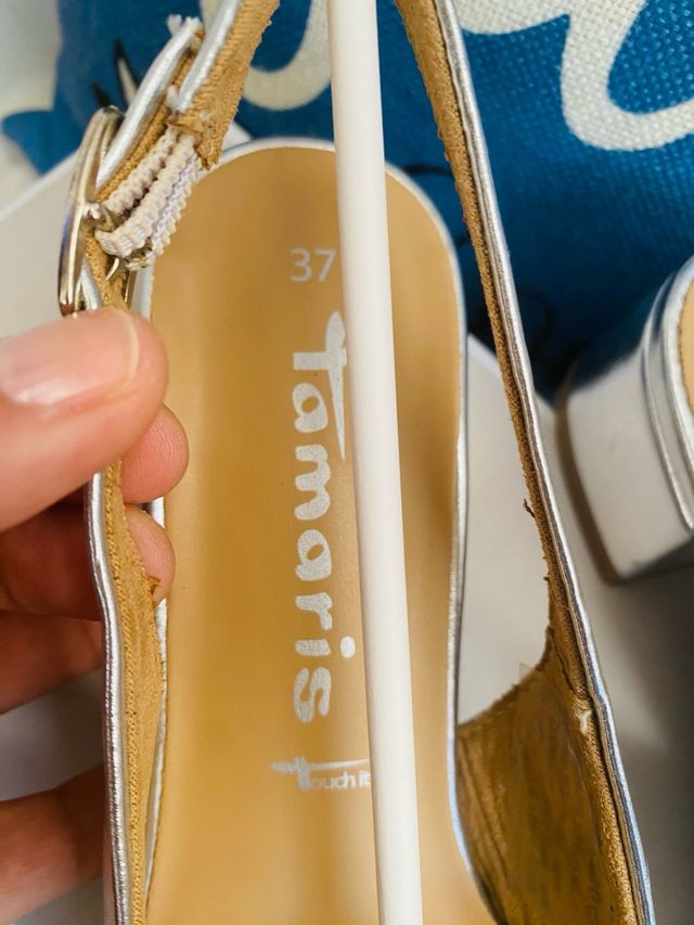 Zapatos Tamaris Plata Talla 37