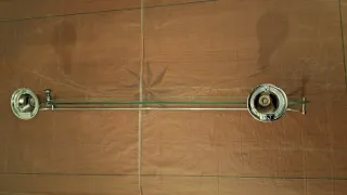 Mensola Liberty Cromo Lucido Vetro