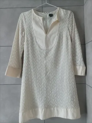 Vestido Pedro del Hierro blanco talla 38