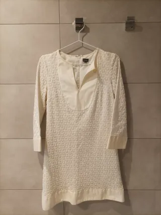 Vestido Pedro del Hierro blanco talla 38