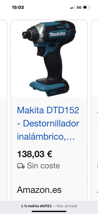Makita DTD152 Atornillador