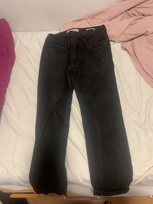 Vaqueros negros Mango Talla 42