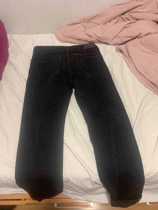 Vaqueros negros Mango Talla 42