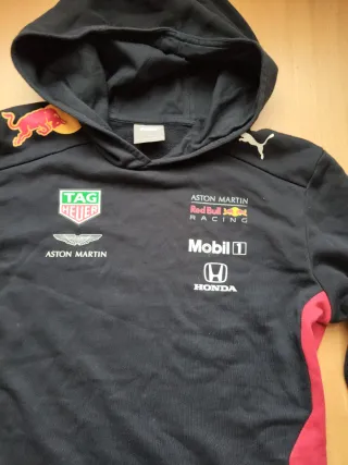 Sudadera Red Bull Racing Aston Mart. Ta.13-14años