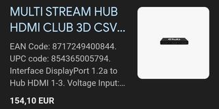 Hub HDMI Club 3D CSV-5300H