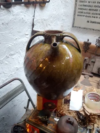 Cántaro esmaltado s.xviii 39x33cm