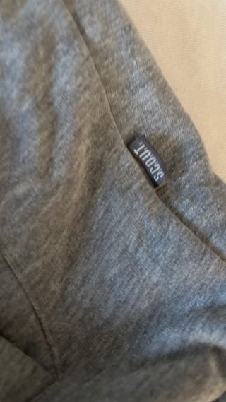 Felpa uomo imbottita grigia